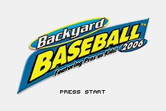 Backyard Baseball 2006 back cover for GameBoy Advance